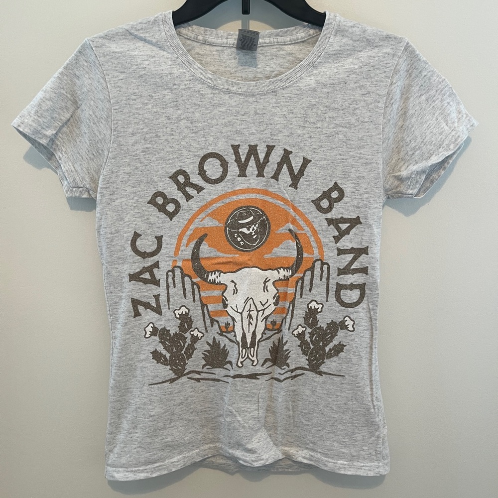 Zac Brown Band Gray Graphic T-Shirt